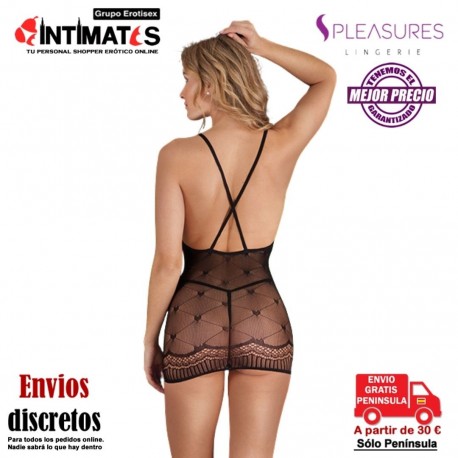 Vestido lazo corazones negro/rosa - TU · Pleasures Lingerie, que puedes adquirir en intimates.es "Tu Personal Shopper Erótico"