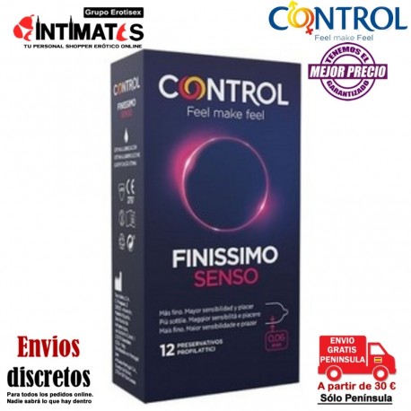 Finissimo Senso · 12 Preservativos · Control