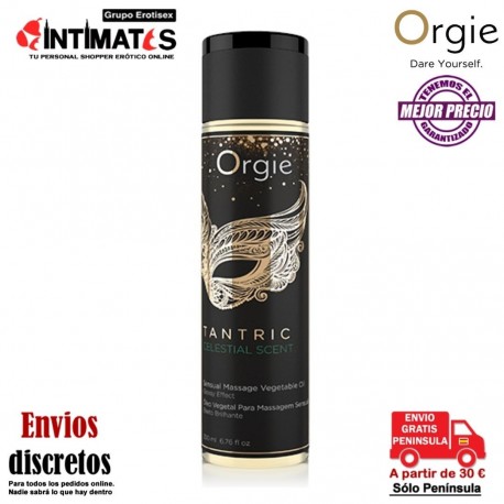 Tantric Celestial Scent · Aceite vegetal para masaje con efecto brillante · Orgie , que puedes adquirir en intimates.es "Tu Personal Shopper Erótico"