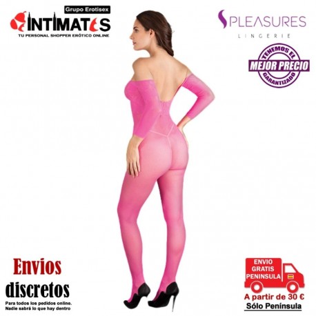 Bodystocking de red en color rosa fucsia · Pleasures Lingerie, que puedes adquirir en intimates.es "Tu Personal Shopper Erótico"