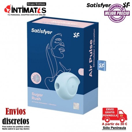 Sugar Rush · Air Pulse Stimulator + Vibration · Satisfyer, que puedes adquirir en intimates.es "Tu Personal Shopper Erótico"