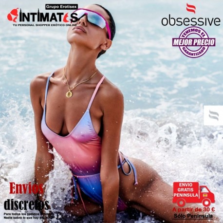 Rionella · Bañador con tono rosa y violeta · Obsessive, que puedes adquirir en intimates.es "Tu Personal Shopper Erótico"