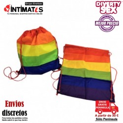 Mochila con los colores emblemáticos de la bandera LGTB · Diverty Sex