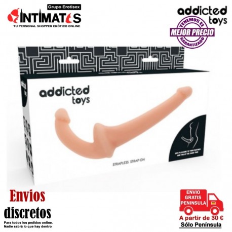 Strapless Strap On ·Consolador con arnés sin sujeción · Addicted toys