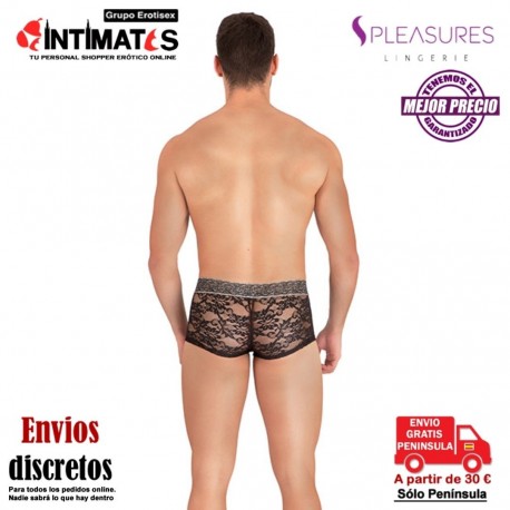 Bóxer floral negro - TU · Pleasures Lingerie, que puedes adquirir en intimates.es "Tu Personal Shopper Erótico"