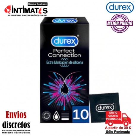 Perfect Connection · 10 Preservativos · Durex, que puedes adquirir en intimates.es "Tu Personal Shopper Erótico"