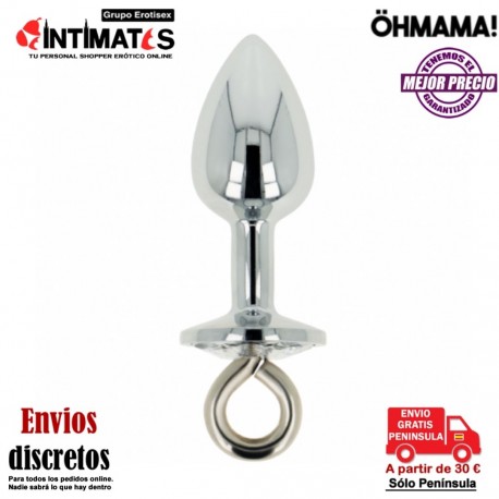 Plug anal de aluminio con anilla en la base · ÖhMama, que puedes adquirir en intimates.es "Tu Personal Shopper Erótico"