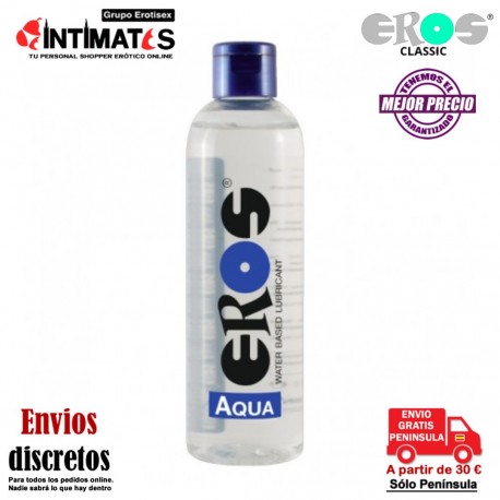 Aqua – Flasche 250 ml · Lubricante a base de agua · Eros , que puedes adquirir en intimates.es "Tu Personal Shopper Erótico"