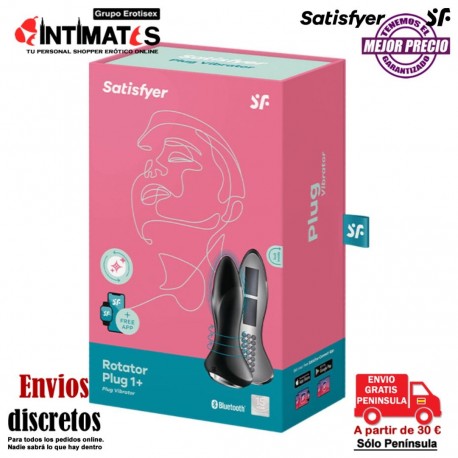 Rotator 1+ · Plug anal con vibración, rotación y app · Satisfyer, que puedes adquirir en intimates.es "Tu Personal Shopper Erótico"