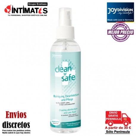 Clean’n’safe 200ml · Limpiador de juguetes · JoyDivision, que puedes adquirir en intimates.es "Tu Personal Shopper Erótico"