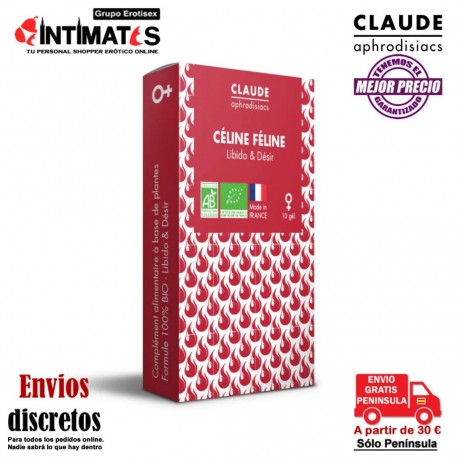 Céline Féline BIO* 10 cápsulas · Provocador del deseo · Claude, que puedes adquirir en intimates.es "Tu Personal Shopper Erótico"