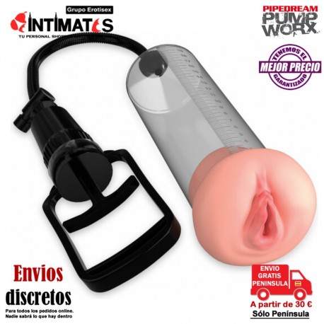 Fanta Flesh Pussy Pump · Bomba con vagina · Pump Worx , que puedes adquirir en intimates.es "Tu Personal Shopper Erótico"