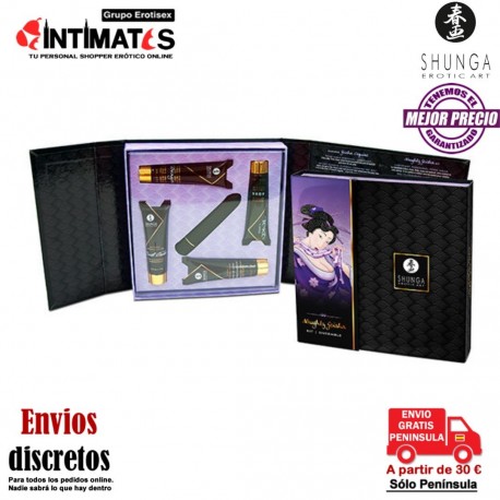 Naughty Geisha Kit · Ideal para una noche de pasión o un fin de semana romántico · Shunga, que puedes adquirir en intimates.es "Tu Personal Shopper Erótico"