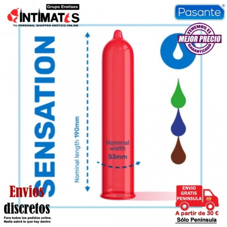 Taste · Preservativos aromatizados y coloreados 12u · Pasante, que puedes adquirir en intimates.es "Tu Personal Shopper Erótico"