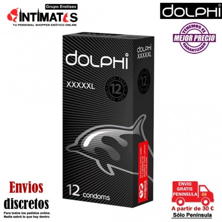 XXXXXL · 12 Preservativos · Dolphi, que puedes adquirir en intimates.es "Tu Personal Shopper Erótico"