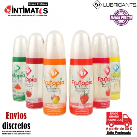 Frutopia · Lubricante con sabor natural endulzado · ID Lube, que puedes adquirir en intimates.es "Tu Personal Shopper Erótico"