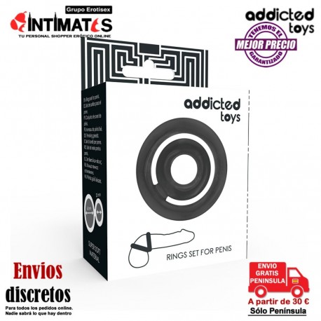 Anillo doble para el pene y testículos · Addicted toys, que puedes adquirir en intimates.es "Tu Personal Shopper Erótico"