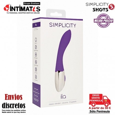 Ila · Vibrador Clasico · Simplicity , que puedes adquirir en intimates.es "Tu Personal Shopper Erótico"