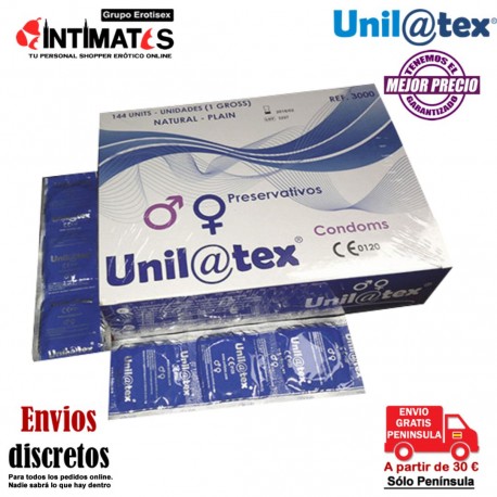 Preservativos naturales 144 uds · Unilatex, que puedes adquirir en intimates.es "Tu Personal Shopper Erótico"