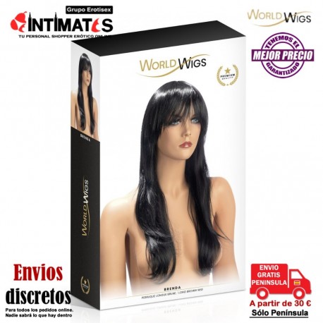 Brenda · Peluca morena de alta calidad · WorldWigs, que puedes adquirir en intimates.es "Tu Personal Shopper Erótico"