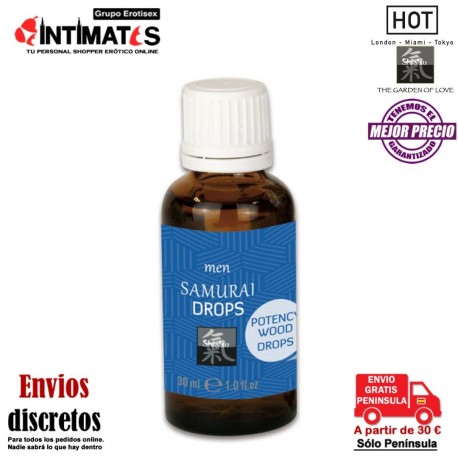 Samurai · Gotas afrodisíacas para el hombre · Shiatsu, que puedes adquirir en intimates.es "Tu Personal Shopper Erótico"