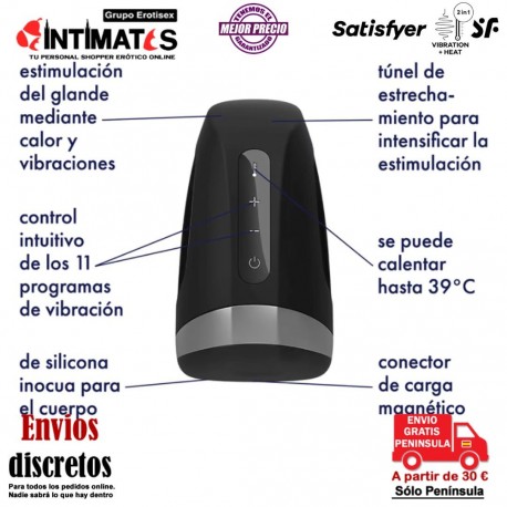 Men Heat Vibration · Estimulación del glande con vibración y calor · Satisfyer, que puedes adquirir en intimates.es "Tu Personal Shopper Erótico"