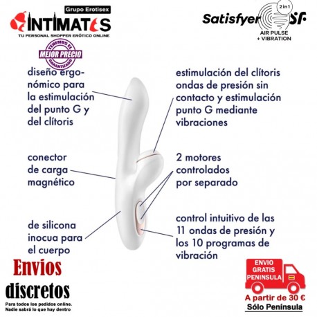 Pro + G-Spot NG Edition 2020 · Air Pulse Stimulator + Vibration · Satisfyer, que puedes adquirir en intimates.es "Tu Personal Shopper Erótico"