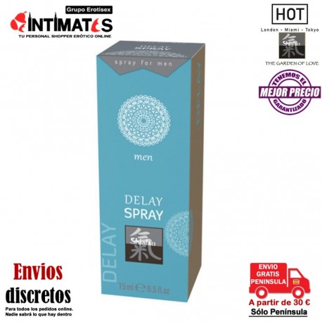 Delay · Spray retardante 15ml · Shiatsu, que puedes adquirir en intimates.es "Tu Personal Shopper Erótico"