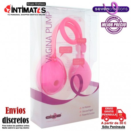 Vagina Pump · Bomba vaginal · Seven Creations, que puedes adquirir en intimates.es "Tu Personal Shopper Erótico"