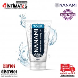 Tour 50ml · Lubricante base agua de alta calidad · Nanami