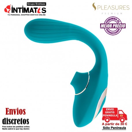 Dual Suction · Succionador y vibrador de doble estimulación · S Pleasures Premium, que puedes adquirir en intimates.es "Tu Personal Shopper Erótico"