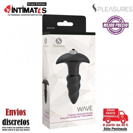 Wave · Plug anal con vibración · Sinful Pleasures, que puedes adquirir en intimates.es "Tu Personal Shopper Erótico"