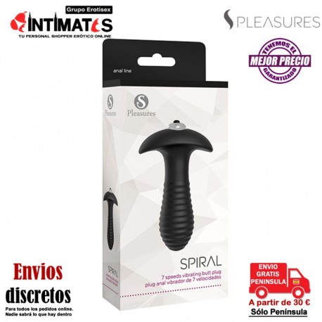 Spiral · Plug anal con vibración · Sinful Pleasures, que puedes adquirir en intimates.es "Tu Personal Shopper Erótico"