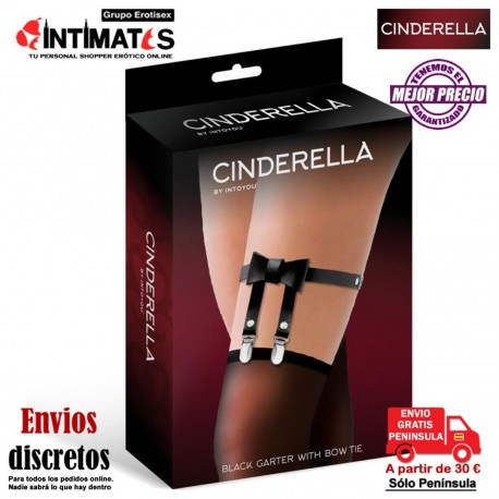 Liga de cuero vegano con lazo · Cinderella, que puedes adquirir en intimates.es "Tu Personal Shopper Erótico"