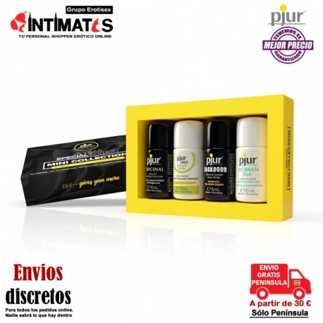 Mini Collection 4x10ml · Kit de Lubricantes · Pjur, que puedes adquirir en intimates.es "Tu Personal Shopper Erótico"