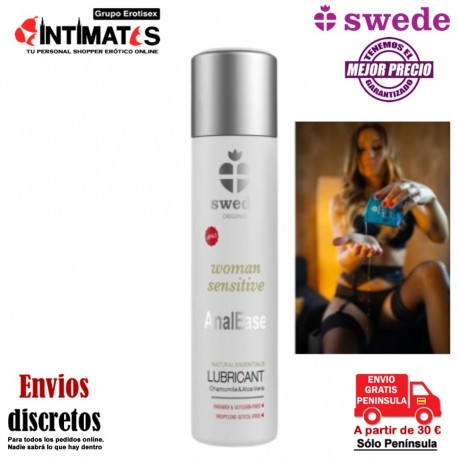 Woman Sensitive AnalEase · Lubricante a base de agua · Swede, que puedes adquirir en intimates.es "Tu Personal Shopper Erótico"