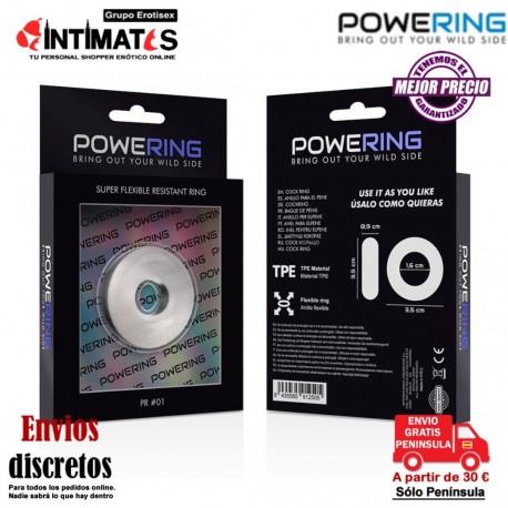 PR 01 · Anillo para el pene súper flexible · Powering, que puedes adquirir en intimates.es "Tu Personal Shopper Erótico"