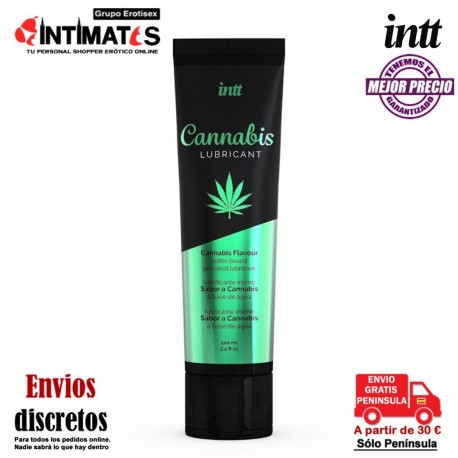 Cannabis · Lubricante a base de agua 100 ml · Intt , que puedes adquirir en intimates.es "Tu Personal Shopper Erótico"