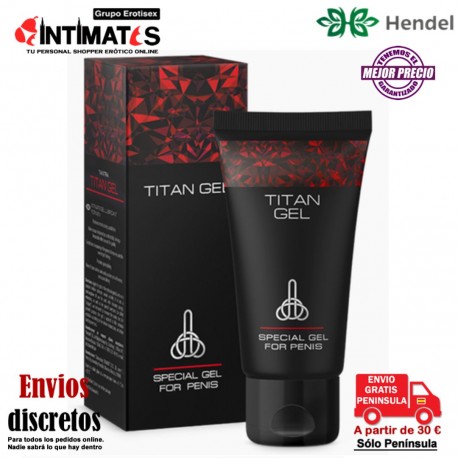 Titan Gel 50 ml · Gel lubricante potenciador especial para hombres, que puedes adquirir en intimates.es "Tu Personal Shopper Erótico"