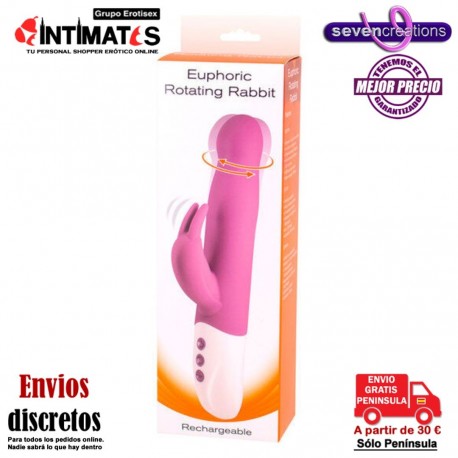 Euphoric · Vibrador conejito con rotación · Seven Creations, que puedes adquirir en intimates.es "Tu Personal Shopper Erótico"