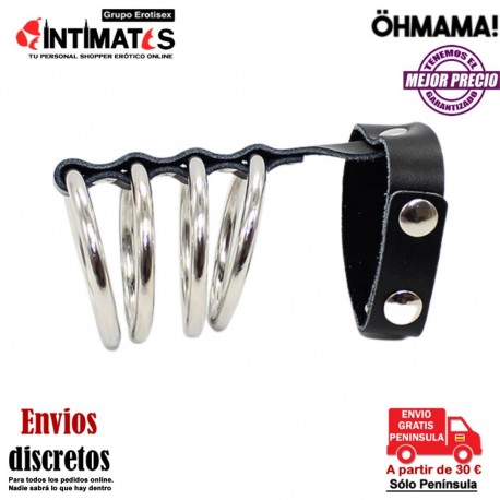 Funda para el pene con anillas metálicas · ÖhMama, que puedes adquirir en intimates.es "Tu Personal Shopper Erótico"