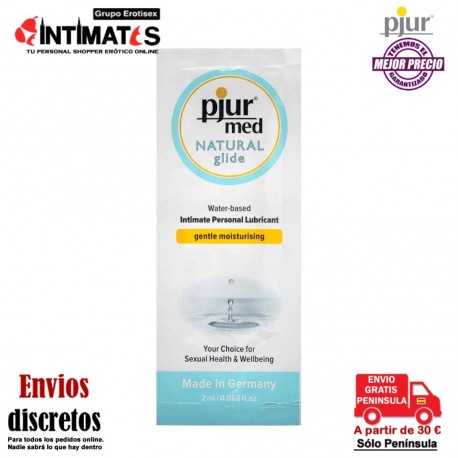 Med Natural Glide 2 ml · Lubricante base agua · Pjur