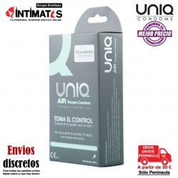 Air Female Condom · Condón femenino - 3 uds.· Uniq