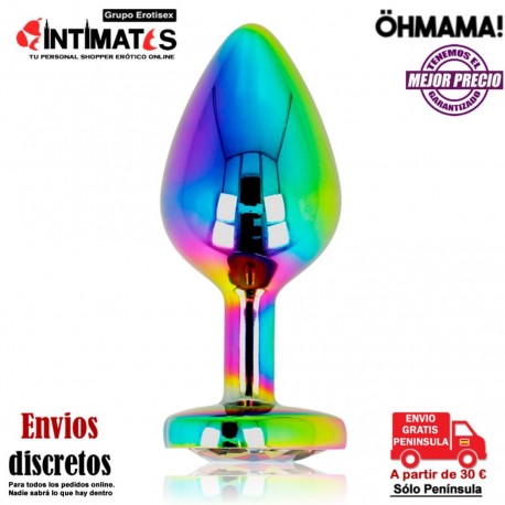 Plug anal corazón iridiscente - M · Öhmama! , que puedes adquirir en intimates.es "Tu Personal Shopper Erótico"