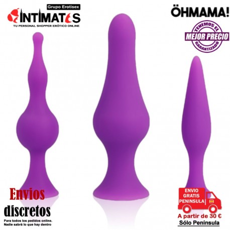 Set de dilatadores anales de silicona · Öhmama! , que puedes adquirir en intimates.es "Tu Personal Shopper Erótico"