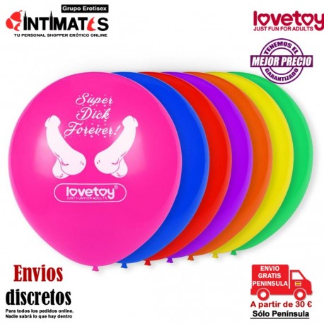 Super Dick Forever · Globos para despedidas de soltera · Lovetoy , que puedes adquirir en intimates.es "Tu Personal Shopper Erótico"