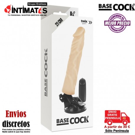 Vibrador realístico de 210mm con mando · Basecock, que puedes adquirir en intimates.es "Tu Personal Shopper Erótico"