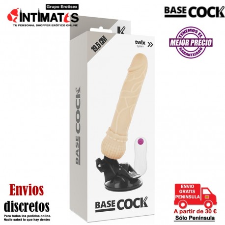 Vibrador realístico de 195mm con mando · Basecock, que puedes adquirir en intimates.es "Tu Personal Shopper Erótico"