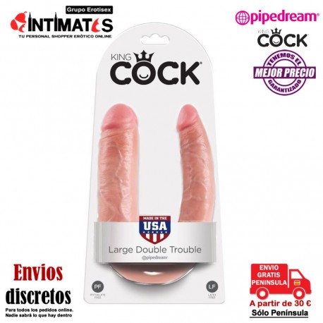 King Cock · Consolador doble 444mm · Pipedream , que puedes adquirir en intimates.es "Tu Personal Shopper Erótico"