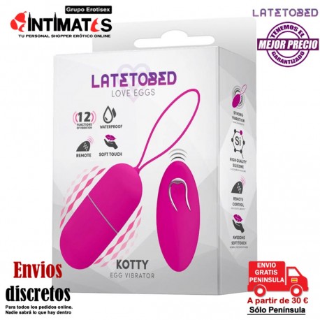 Kotty · Huevo Vibrador Control Remoto · Latetobed, que puedes adquirir en intimates.es "Tu Personal Shopper Erótico"